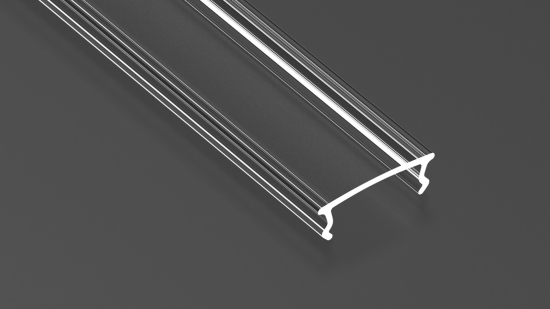 Abdeckung für Profil LUMINES LEAN PC transparent 3 m