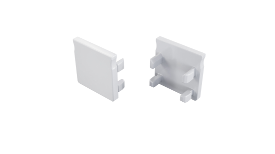 Aluminium-Endkappe LUMINES FLEXA weiß