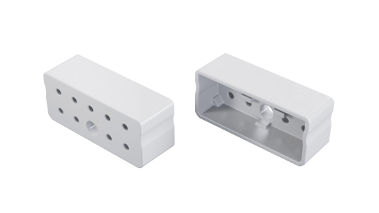 CAPO-Endkappe für LED Dual Profil, weiß