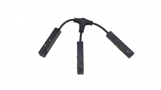 LUMINES GENESIS Magnetische Schiene Stromzufuhr T-Typ schwarz