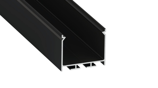 TEKKNI NORS Set, schwarz, transparent Abdeckung, 2,02 m