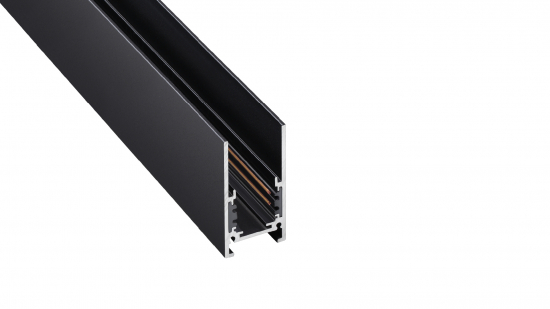 LUMINES GENESIS Magnetische Schiene aufputz schwarz 2 m