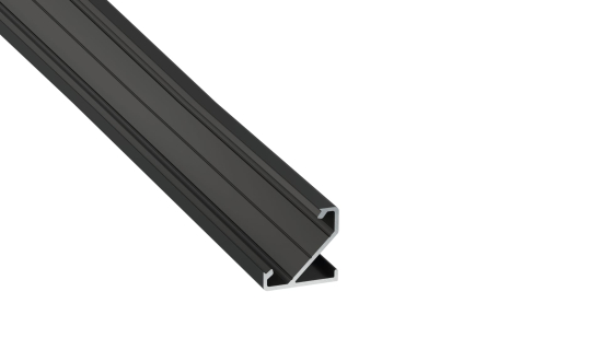 TEKKNI+ Profil Typ BARDE+ Schwarz, eloxiert, 2,02 m