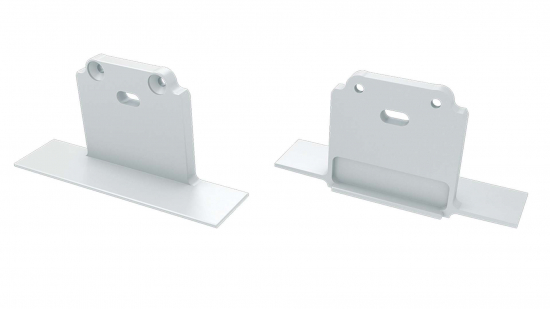 Endkappe Aluminium für LED Profil LUMINES SUBLI weiß mit Öffnung