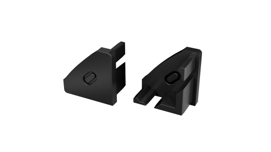 Endkappe für LED Profil TEKKNI BARDE schwarz