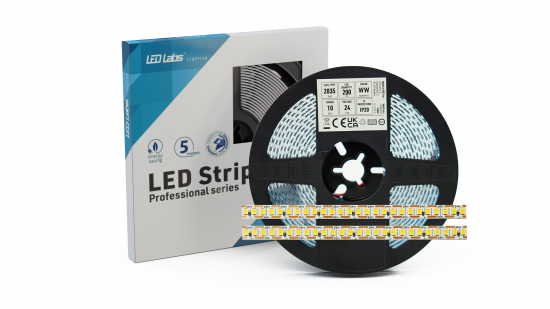 LED Streifen PRO 3Y 24V 1000 LED 2835 SMD ONE LED CUT 10W 2700K