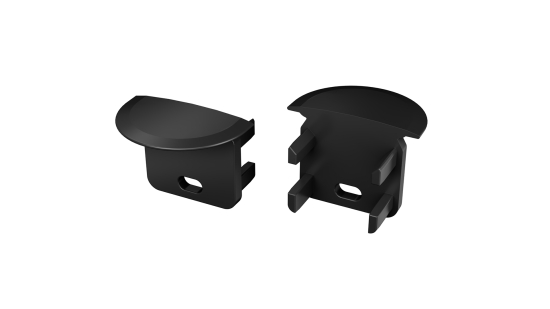 Endkappe für LED Profil TEKKNI SKAGEN schwarz