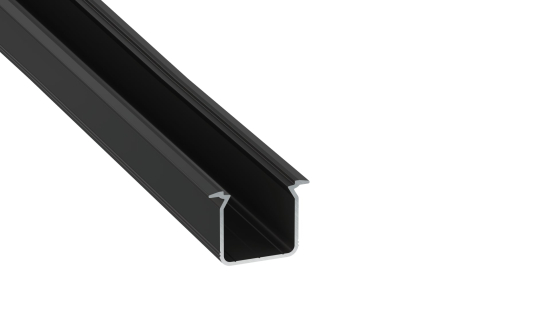 TEKKNI+ Profil Typ SKAGEN+ Schwarz, eloxiert, 2,02 m