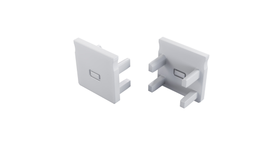 Kunststoff-Endkappe LUMINES FLEXA 2in1 weiß