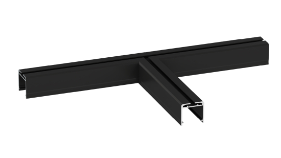 LUMINES DILEDA Verbinder Typ T, schwarz lackiert