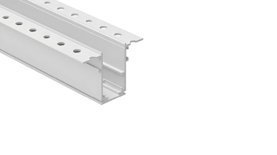 LUMINES GENESIS Magnetische Schiene Unterputz T2 für den Putz­einbau weiß 1 m