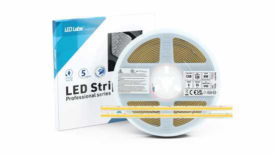 LED Streifen PRO 3Y 24V 2640 LED COB Free cut 6W NW RA90