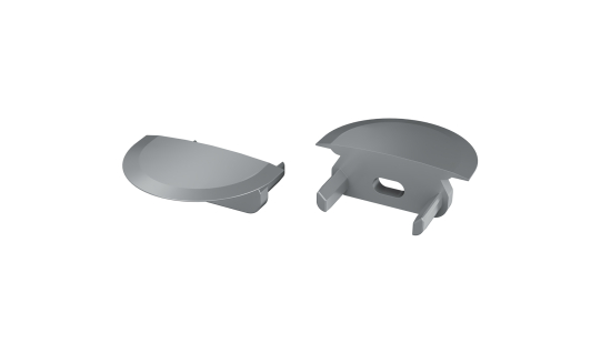 Endkappe für LED Profil TEKKNI+ SELDE+ grau