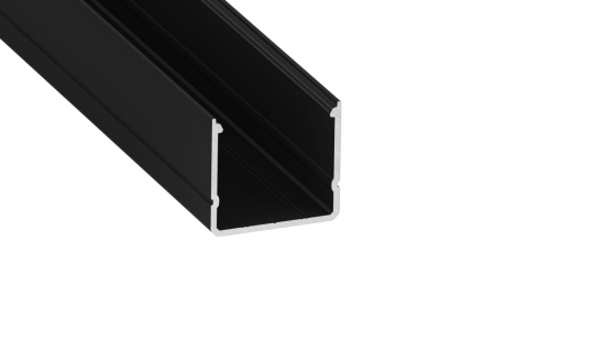 Lumines Profil Typ RAI Schwarz, eloxiert, 3 m