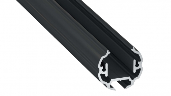 Lumines Profil Typ Cosmo Schwarz, eloxiert, 3 m