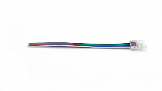 LED Stecker PRO B 5PIN 10mm 1-seitig mit Litze