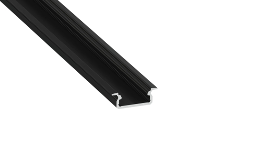 Lumines Profil Typ IVO Schwarz, eloxiert, 2,02 m