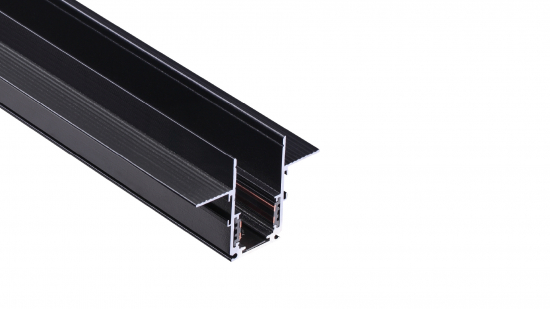 LUMINES GENESIS Magnetische Schiene unterputz T1 schwarz 3 m