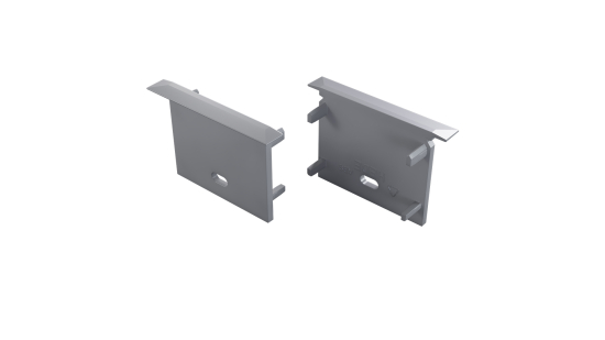 Endkappe für LED Profil TEKKNI HEDE grau