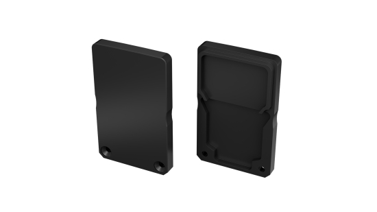 Endkappe Aluminium für LED Profil Lumines DILEDA+Tall schwarz lackiert