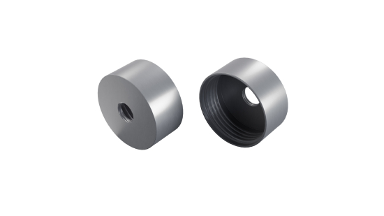 LUMINES SFERO ALU Endkappe MS1 silber eloxiert mit Loch