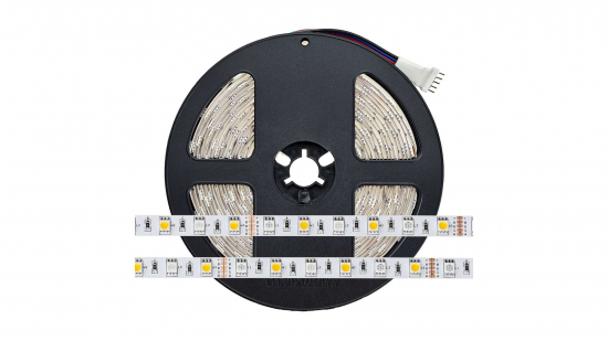 LED Streifen 300 LED 5050 SMD 12V RGB + CW