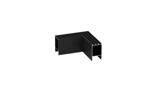 LUMINES CLARO Verbinder Typ L, schwarz lackiert