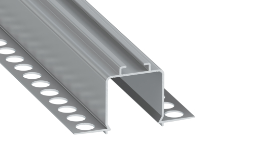 Set TEKKNI ODIS silber, Abdeckung gefrostet 2,02 m