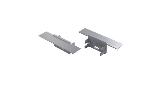 Endkappe für LED Profil TEKKNI HORST grau