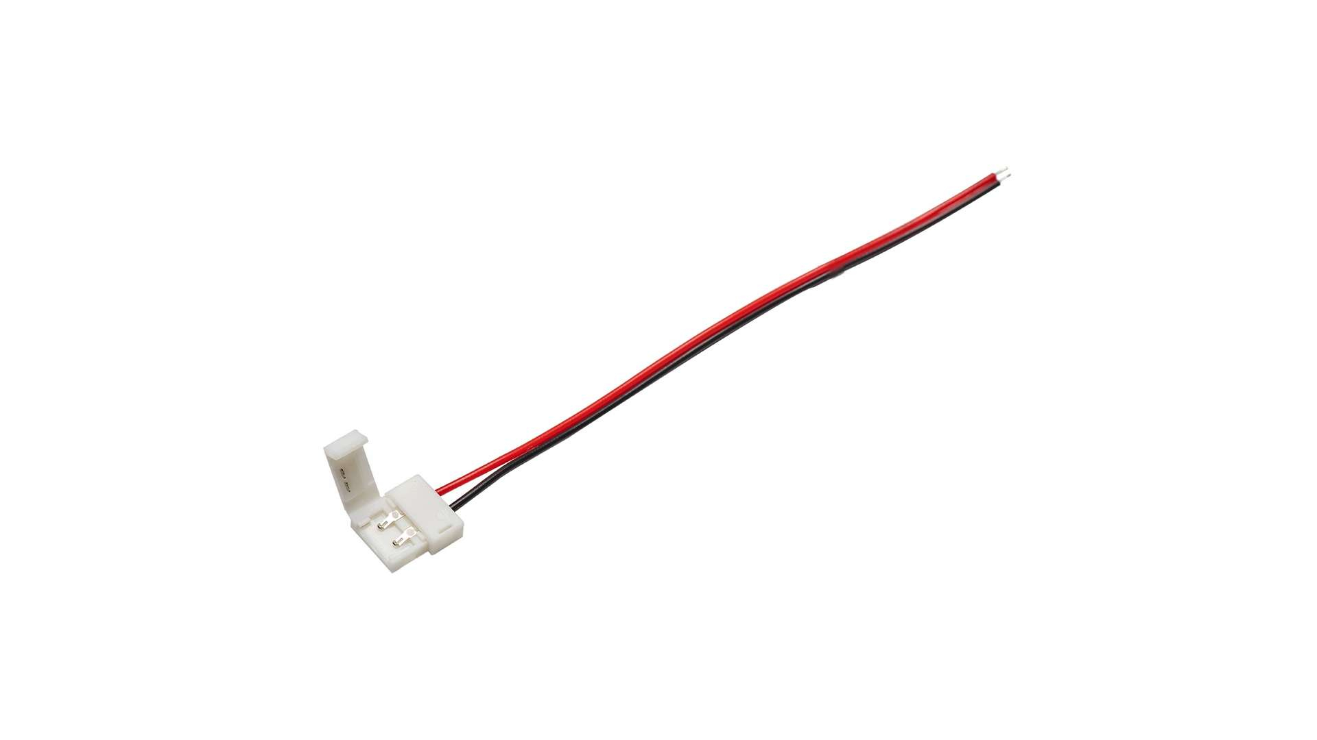 Verbinder LED-Streifen 10 mm einseitig STOPP. mit Kabeln