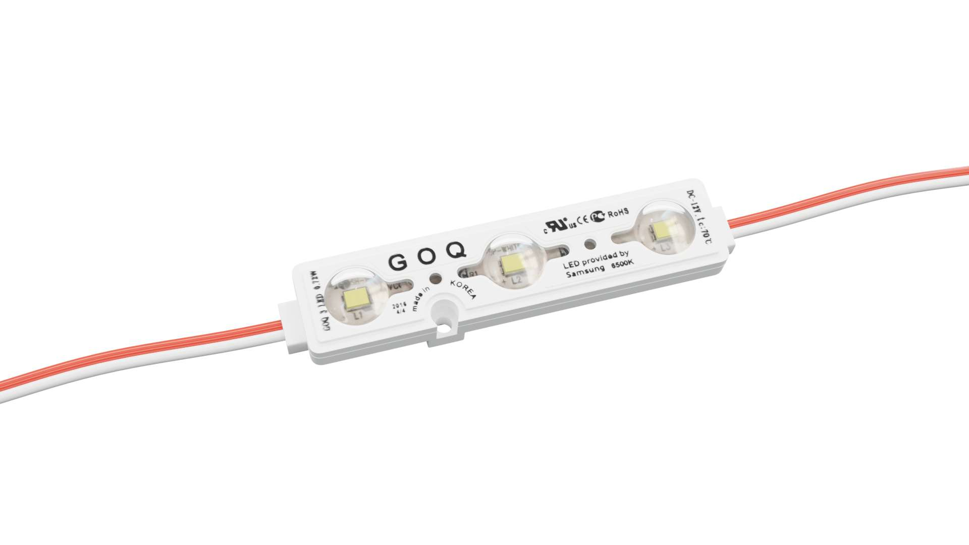 LED Modul GOQ SAMSUNG 3x2835SMD 0.72W 150 Grad 6500K