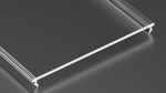 Abdeckung für Profil Lumines SWIDE PMMA transparent 1 m
