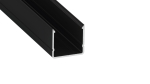 Lumines Profil Typ RAI Schwarz, eloxiert, 1 m
