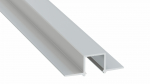 Lumines Profil Typ GAUDI Silber, eloxiert, ohne Perforation 3 m