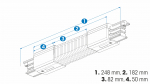 Flexibler Verbinder für 3-Phasen-Stromschiene XTS23-2, Schwarz