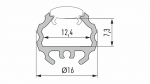 Lumines Profil Typ Mico Inox, eloxiert, 2,02 m