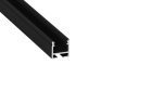 Lumines Profil Typ FLEXA Schwarz, lackiert, 1 m