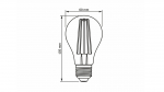 LED-Quelle E27 10W A60 Filament Amber WW