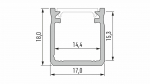 Lumines Profil Typ Y RAL1923 Matte, 3 m