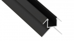 Lumines Profil Typ Canto Schwarz, lackiert O/P 2,02 m