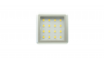 Möbel-Aufbauleuchte, quadratisch, Aluminium, 1,5 W, neutralweiß