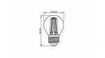 LED-Quelle E27 6W G45 Filament Neutral weiß