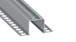 Set TEKKNI ODIS silber, Abdeckung milchig 2,02 m