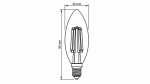 LED-Quelle E14 6W G35 Filament Neutral weiß